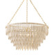 Mitzi - H805805-AGB - Five Light Chandelier - Tiffany - Aged Brass