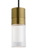 Visual Comfort Modern - 700TDSPRP1CBR-LED930 - LED Pendant - Sopra - Aged Brass