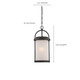 Willis LED Outdoor Hanging Lantern (62-655)