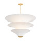Corbett Lighting - 533-40-VGL - Three Light Chandelier - Belluno - Vintage Gold Leaf