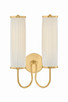 Hudson Valley - AH5017-AGB - Two Light Wall Sconce - Elaine - Aged Brass