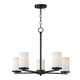 Maxim - 10286SWBK - Five Light Chandelier - Lateral - Black