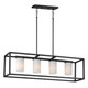 Maxim - 10288SWBK - Four Light Linear Pendant - Lateral - Black