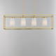 Lateral Four Light Linear Pendant (10288SWSBR)