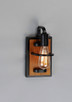 Black Forest One Light Wall Sconce (10301BKASB)