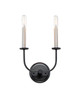 Maxim - 10322BKSN - Two Light Wall Sconce - Wesley - Black / Satin Nickel