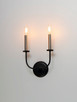 Wesley Two Light Wall Sconce (10322BKSN)