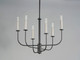 Wesley Six Light Chandelier (10326BKSN)
