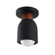 Maxim - 10629LVBK - One Light Flush Mount - Pompeii - Lava / Black