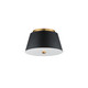 Maxim - 10710WTBKNAB - LED Flush Mount - Miles - Black / Natural Aged Brass