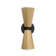 Maxim - 10810SWBKAB - Two Light Wall Sconce - Rizzo - Black / Antique Brass