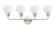 Maxim - 11274SWSN - Four Light Bath Vanity - Coraline - Satin Nickel