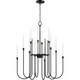 Maxim - 11286BK - 12 Light Chandelier - Tux - Black