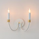 Charlton Two Light Wall Sconce (11372WWTGL)