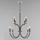 Charlton Eight Light Chandelier (11378BKAB)