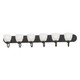 Maxim - 11386FTBK - Six Light Bath Vanity - Axis - Black