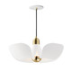 Maxim - 11394WTSBR - LED Pendant - Poppy - White/Satin Brass
