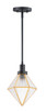 Maxim - 11555BKBUB - One Light Pendant - Adorn - Black / Burnished Brass