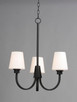 Shelter Three Light Chandelier (11823SWBK)