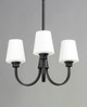 Shelter Three Light Chandelier (11823SWBK)