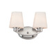 Maxim - 11832SWSN - Two Light Bath Vanity - Shelter - Satin Nickel