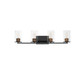 Maxim - 11844CDABBK - Four Light Bath Vanity - Sleek - Antique Brass / Black