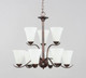 Vital Nine Light Chandelier (12076FTOI)