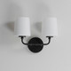 Bristol Two Light Wall Sconce (12092SWBK)