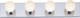 Nuvo Lighting - SF77-193 - Four Light Vanity - Polished Chrome