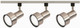 Nuvo Lighting - TK340 - Three Light Track Kit - Track Lighting Kits Brushed Nickel - Brushed Nickel