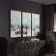 Crashing Waves Wall Art, S/3 (34370)
