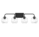 Baldwin Four Light Bathroom Vanity (L8-4399-4-BK)