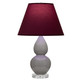 Robert Abbey - A770P - One Light Accent Lamp - Small Double Gourd - Smokey Taupe Glazed Ceramic w/Lucite