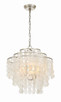 Crystorama - BRI-3008-SA - Four Light Chandelier - Brielle - Antique Silver