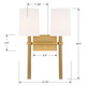 Bromley Two Light Wall Sconce (BRO-452-VG)