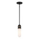 Crystorama - CAP-8511-MK-TG - LED Mini Pendant - Capsule - Matte Black + Textured Gold