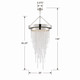 Clarksen Six Light Chandelier (CLA-A3207-PN-CL-MWP)