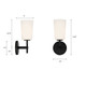Colton One Light Wall Sconce (COL-101-BK)