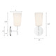 Colton One Light Wall Sconce (COL-101-CH)
