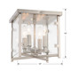 Danbury Four Light Flush Mount (DAN-8793-BN)