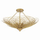 Crystorama - DOR-B7706-RG_CEILING - Six Light Semi Flush Mount - Doral - Renaissance Gold