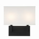 Crystorama - DUR-A3542-BF - Two Light Wall Sconce - Durham - Black Forged