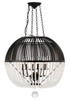 Crystorama - DUV-626-MK - Six Light Pendant - Duval - Matte Black