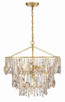 Crystorama - ELS-7103-GA - Three Light Pendant - Elsa - Antique Gold