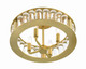 Farris Four Light Semi Flush Mount (FAR-6000-AG)