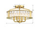 Farris Four Light Semi Flush Mount (FAR-6000-AG)