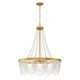 Fiona Four Light Chandelier (FIO-A9104-GA-WH)