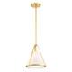 Crystorama - FUL-900-GA - One Light Pendant - Fulton - Antique Gold