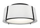 Crystorama - FUL-905-BK - Three Light Semi Flush Mount - Fulton - Black