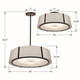 Fulton Six Light Chandelier (FUL-907-BK)